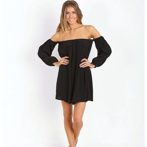 Faithfull The Brand Morning Bell Dress Plain Navy